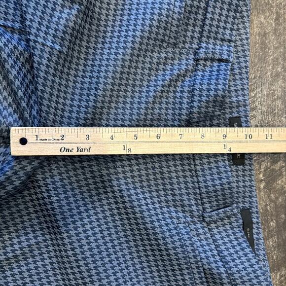 Banana Republic Sloan Houndstooth Blue Ankle Pant Size 8 - Picture 5 of 9